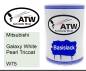 Preview: Mitsubishi, Galaxy White Pearl Tricoat, W75: 500ml Lackdose, von ATW Autoteile West.